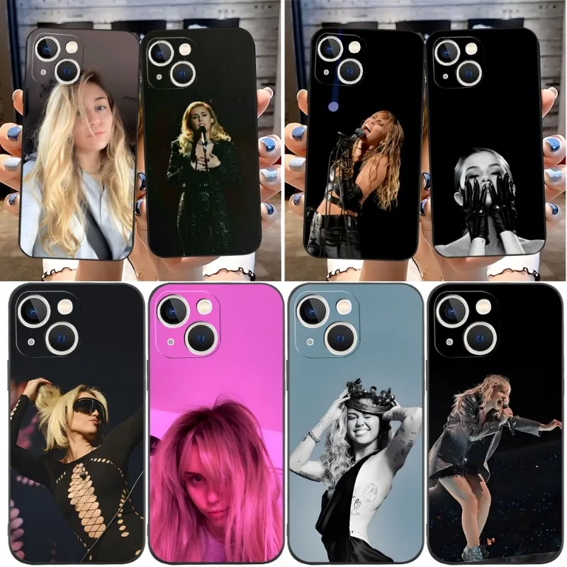 Miley Cyrus American Singer Phone Case For Apple Iphone 12 Pro 13 Mini 11 14 Max Xr X Xs 6 6s 7 8 Plus Shockproof Back Cover