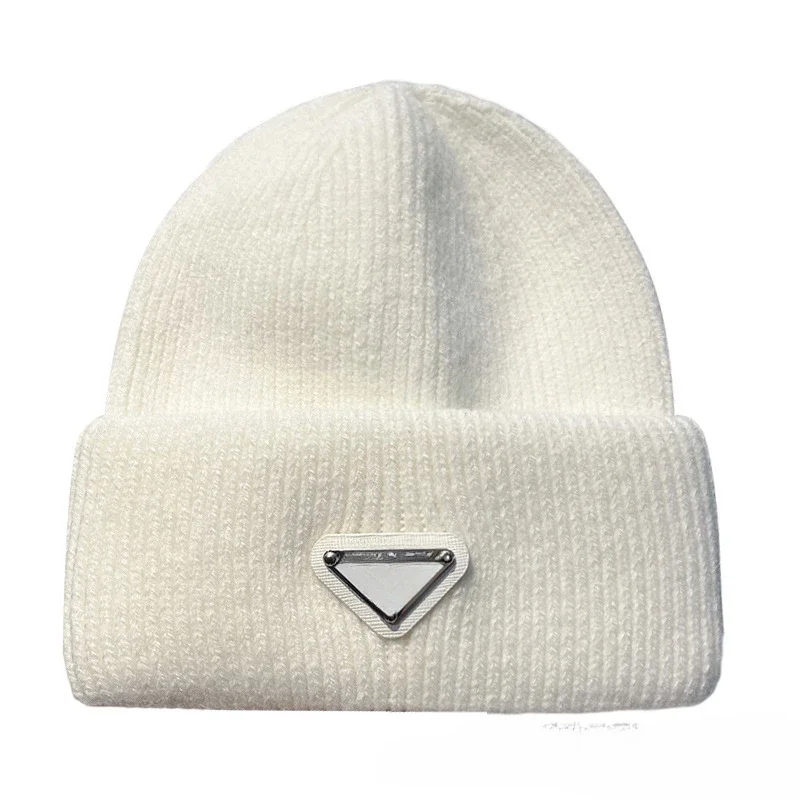 Autumn and Winter New Triangular Standard Fashion Wool Hat Men's and Women's Outdoor Same Warm Versatile Knitted Hat