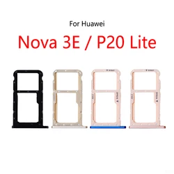 SIM Card Slot Tray Holder Sim Card Reader Socket For Huawei Nova 3E / P20 Lite