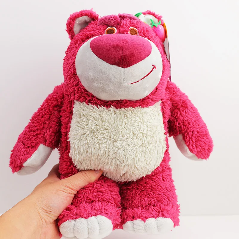 30cm Cute Disney Toy Story Lotso Kawaii Strawberry Bear Stuffed & Plush Animals Toys Cartoon Dolls Birthday Gift For Kids Girls