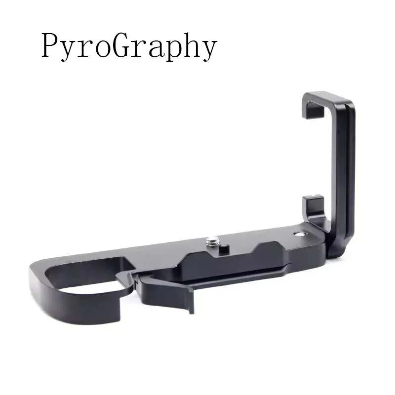 

PyroGraphy Arca L-bracket with Integrated Cold Shoe Mount Dual Arca Style Quick Release Plate for Panasonic Lumix GH7/GH6 Camera