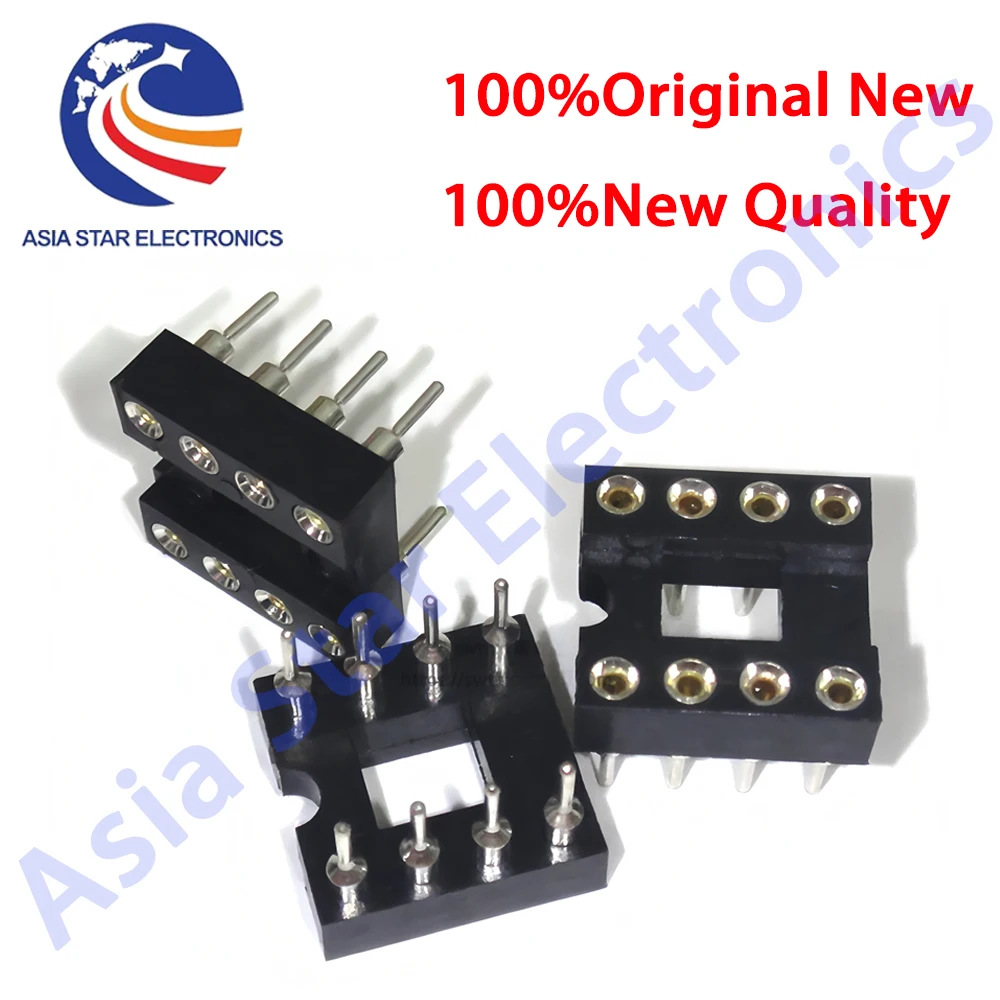 20pcs/lot DIP-8 Round IC SOCKET 8 PIN 8PIN 8P Round Hole DIP IC Sockets Adaptor Solder Type New Original