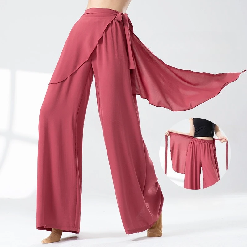 Classical Dance Women's Spring and Summer Loose High-waisted Wide-leg Modern Adult Chinese Elegant Exercise Pants
