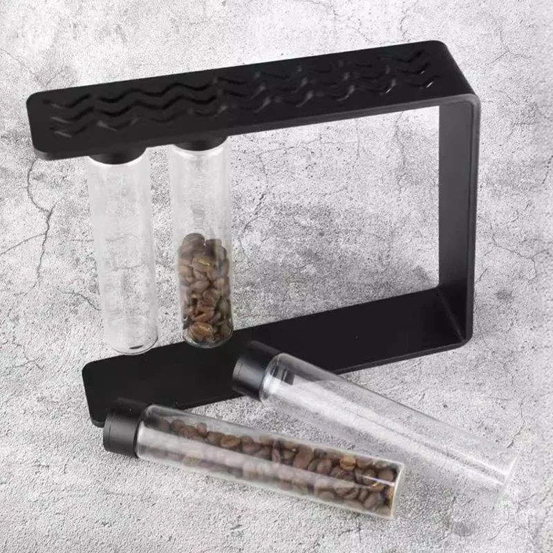 Magnetic Coffee Bean Packaging Bottle Test Tube Glass Display Rack Storage And Preservation Coffee Tools Sealed Jar