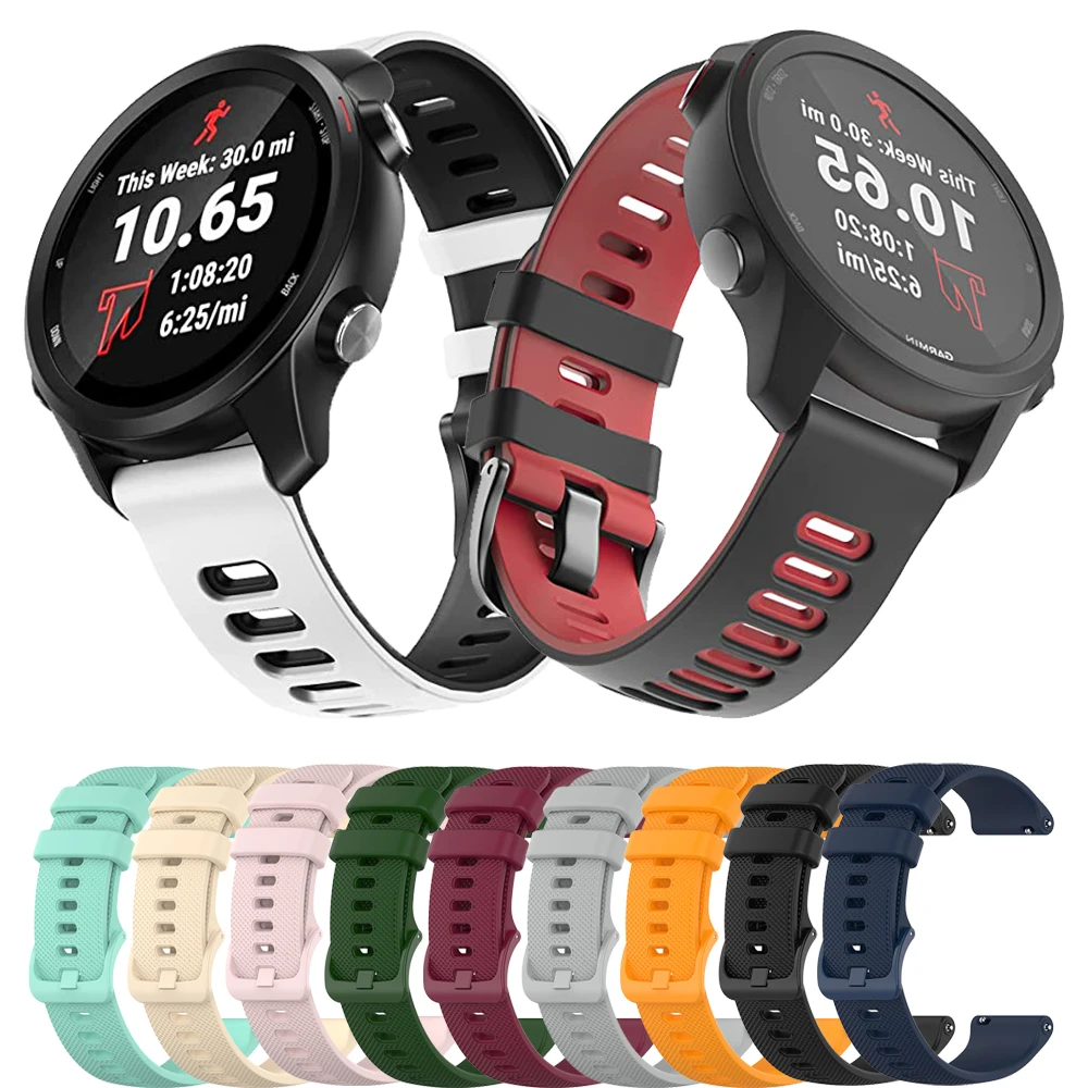 Sport Watchband For Samsung Galaxy Watch 3 4 5 6 7 40 47mm 45mm Silicone Gear S3 S2 Classic Wristband Accessories Bracelet Strap