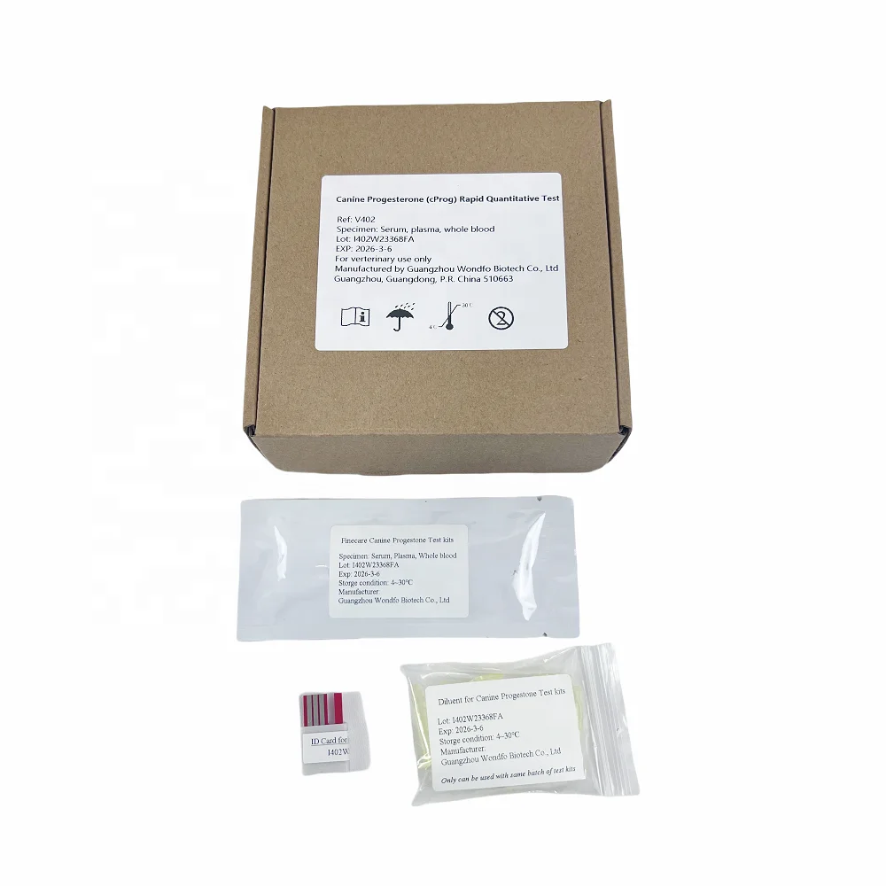 Wondfo Finecare Progesterona veterinária para testes de progesterona de cães Finecare Kit de teste de progesterona canina veterinária