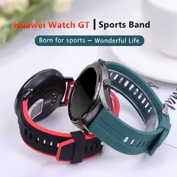 22mm strap for Samsung Gear S3 frontier silicone bracelet Galaxy watch 4/classic/3/46mm GT2/GT2e Huawei Watch GT/2/2e/3/pro band