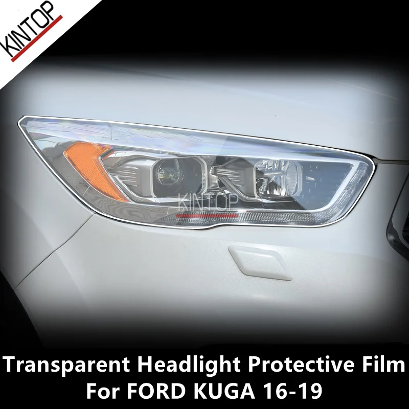 

For FORD KUGA 16-19 TPU Transparent Headlight Protective Film, Headlight Protection,Film Modification