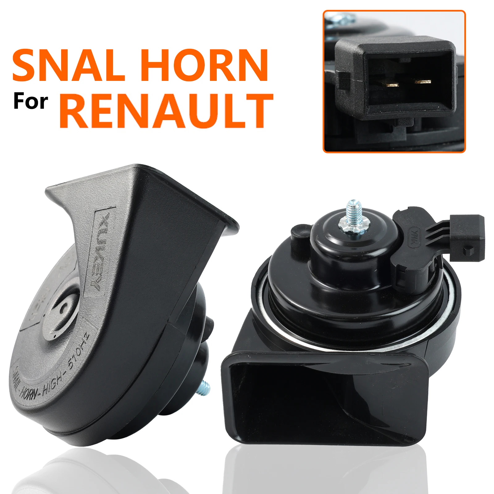 

Пара двухцветных рожков улитки 12 В 120 дБ для Renault Twingo Trafic Master Megane Clio Kangoo Captur Espace Fluence Twingo Scenic