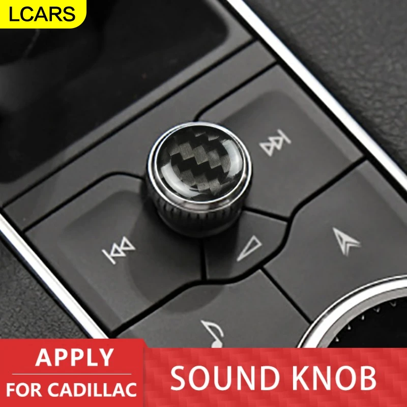 

Lcars - Carbon Fiber Car Sound Knob Decorative Sticker for Cadillac Ct6 /Ct5 /Xt5 / Xt4 /Xt6 2022-2023, Car Interior Supplies