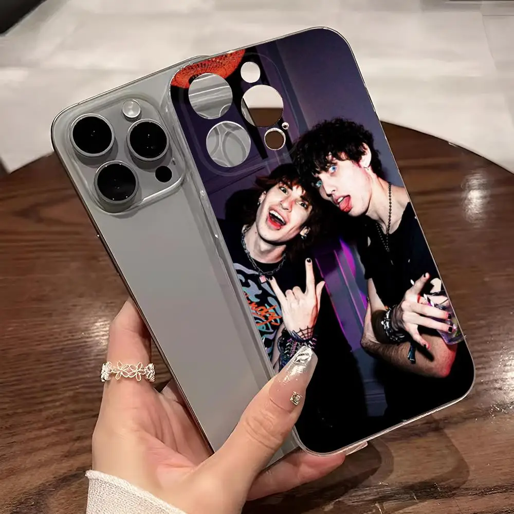 Jake Webber Johnnie Guilbert Phone Case for iphone 14Pro 15 11 12 16 Pro Max Mini 8 Plus X XR XS SE2020 Transparent Cover