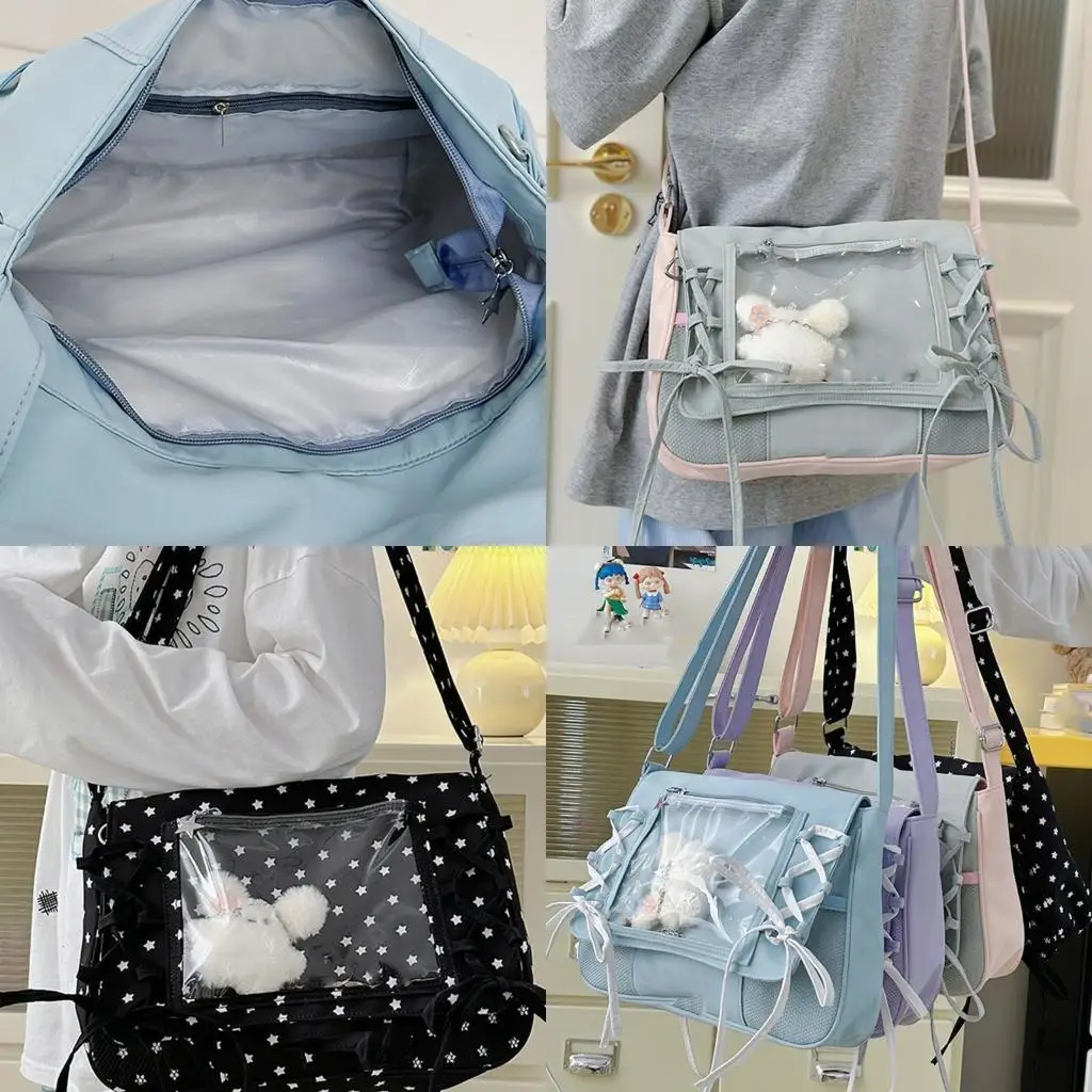D46D Прозрачный кошелек Crossbody Organization Coardations Стильное украшение ленты
