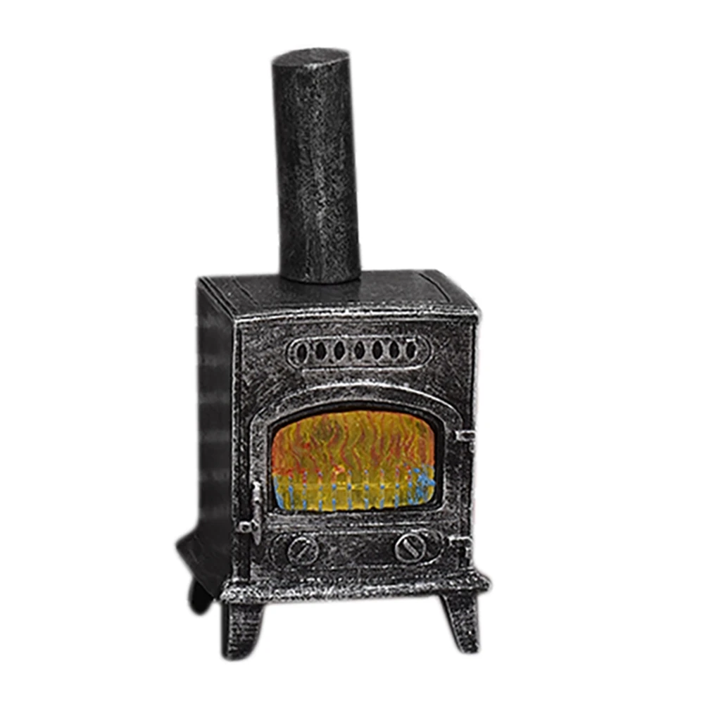 1:12 Dollhouse Miniature เฟอร์นิเจอร์ MINI เตาผิง Light Chimney สําหรับตุ๊กตาอุปกรณ์เสริม House จําลอง