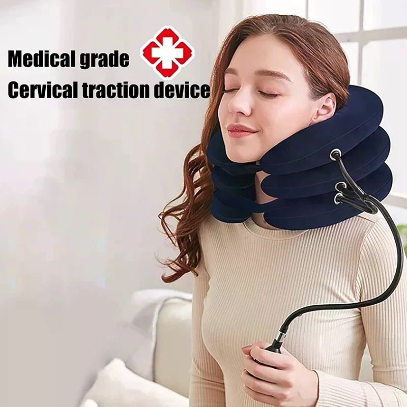 

Accessory Comfortable Inflatable Air Neck Stretcher Cervical Traction Brace Massage Office for Home Relief Decompression