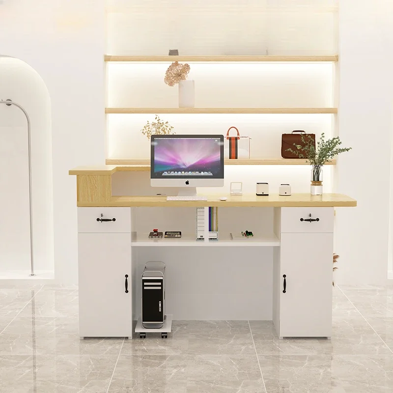 

Motion Desk Counter for Cash Register Reception Shop Desks Hallway Table Office Chairs Salon Atril Folding Wall Customer Center