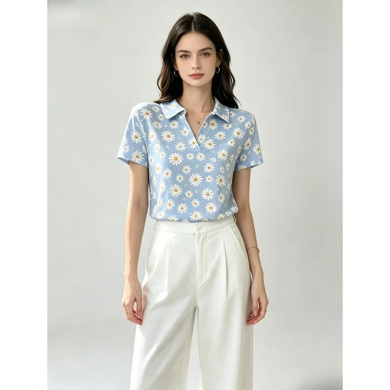 Women's Top Women's Short Sleeve LadiesPOLOShirt