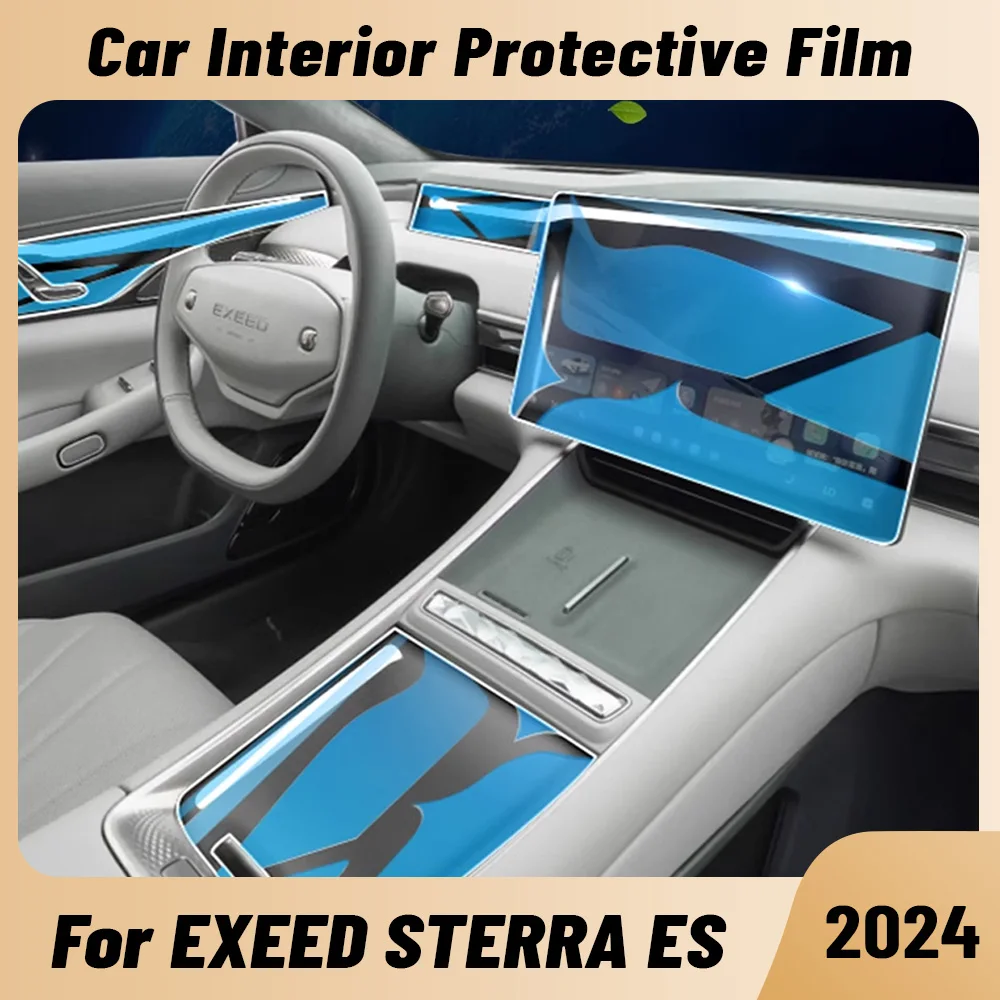 Anti-scratch Car Interior Center Console Media Dashboard Navigation TPU Protector Film For EXEED STERRA ES 2024 Accessories