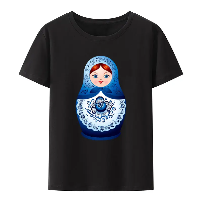 Matryoshka Doll Modal T Shirt Russia Art Culture Comfortable Creative Gift Tops Men Women Short Sleeve Street Fashion Camisetas