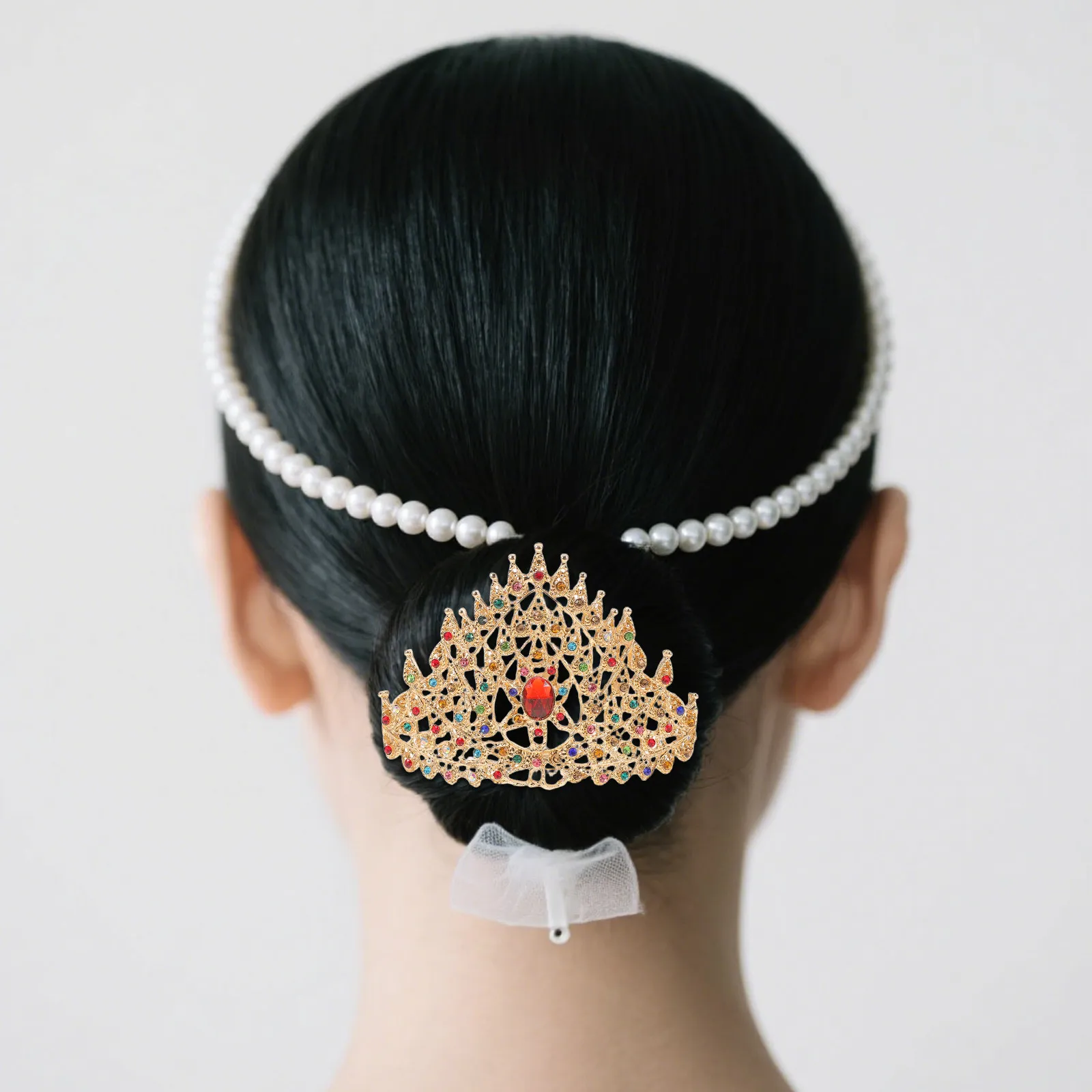 

Золотистая металлическая заколка-гребень для волос в тайском стиле «Корона принцессы» для женщин: на свадьбу, фестиваль, день рождения, вечеринку, тиара для невесты