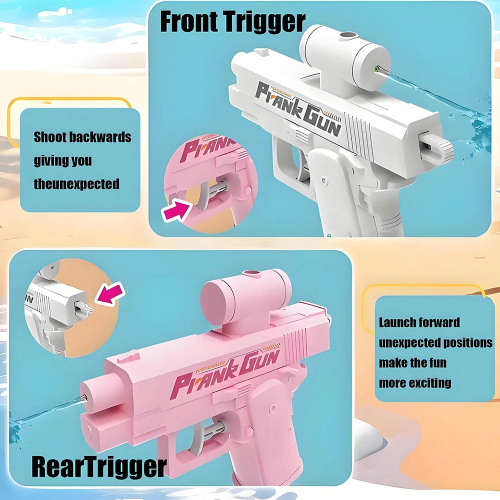 ปืนเล่นตลกปืนฉีดน้ําสําหรับเด็กเล่นกับเพื่อนของเล่นชายหาดสระว่ายน้ําของเล่นสําหรับแฟน