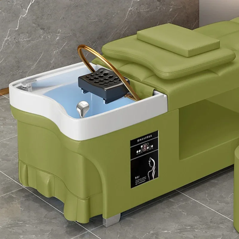 

Light Luxury Style Single Sleeping Water Bed Chair Shampoo Living Room Washing Portable Japanese Hair Spa Sillas Washbasin Nail