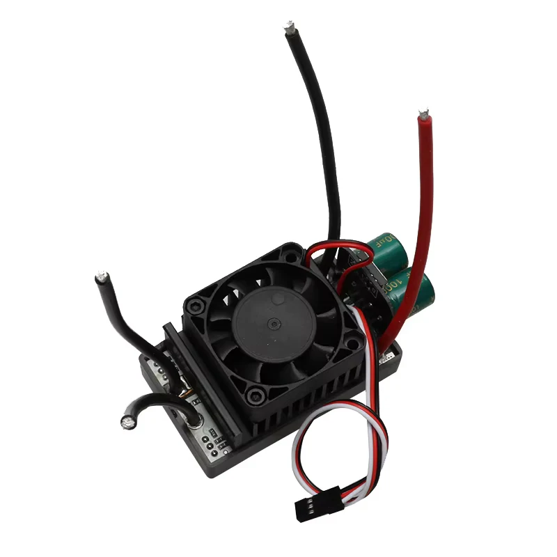 

1PCS Upgraded Version DIY RC Robotic Mower Motor 12V 24V 110A Dual-way Brushed ESC 1000W Speed Controller with Cooling Fan