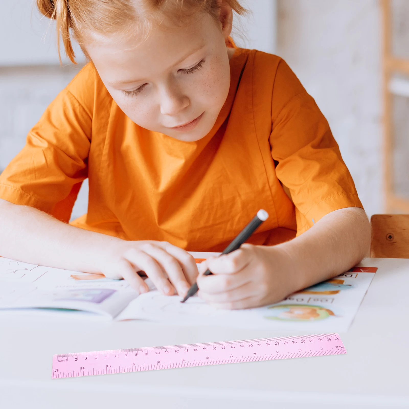 5Pcs Creative Colored Rulers Flexible Rulers For Students MultiFunction Portable Measuring Tools Novelty Straightedges