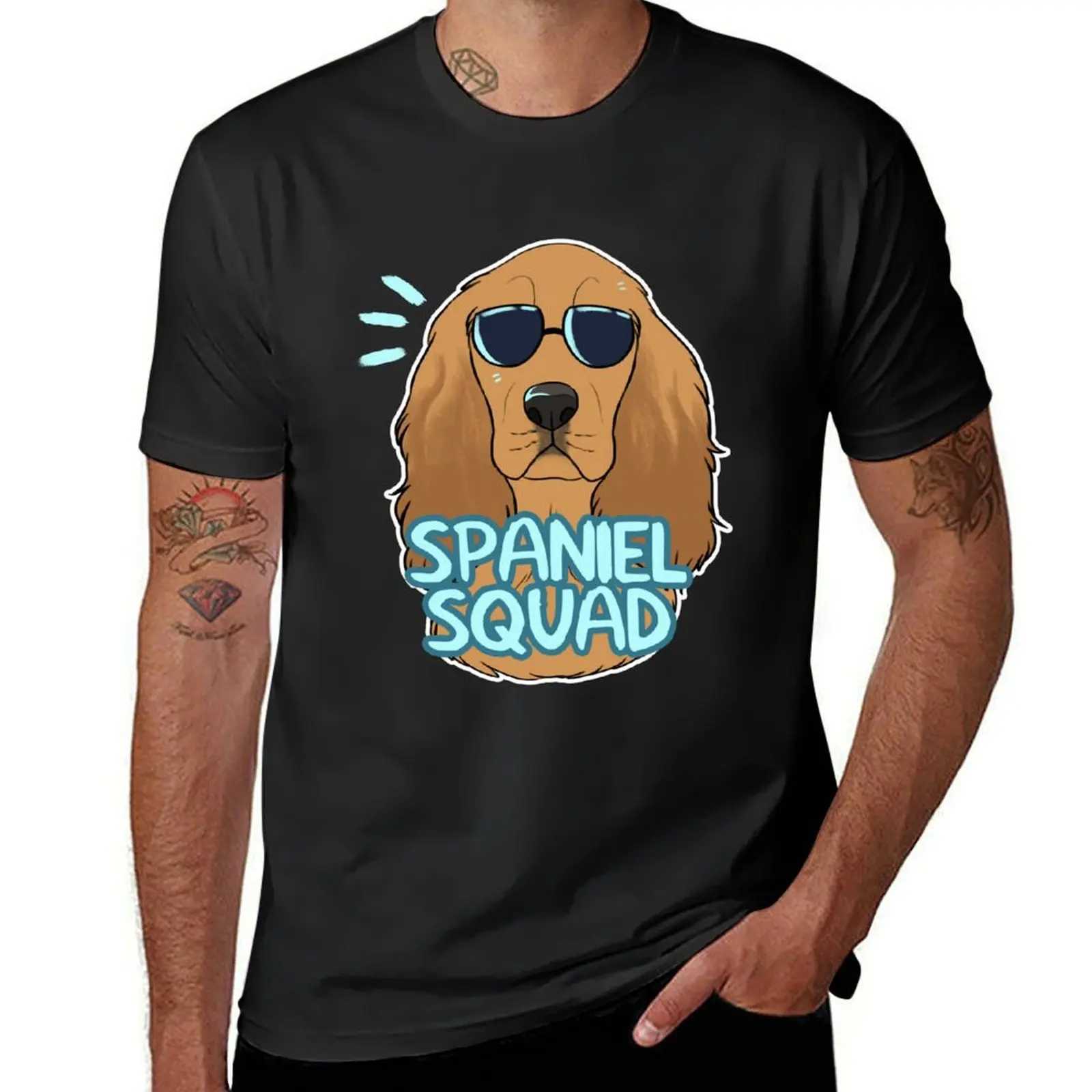 SPANIEL SQUAD (red) T-Shirt aesthetic clothes sports fans mens graphic t-shirts