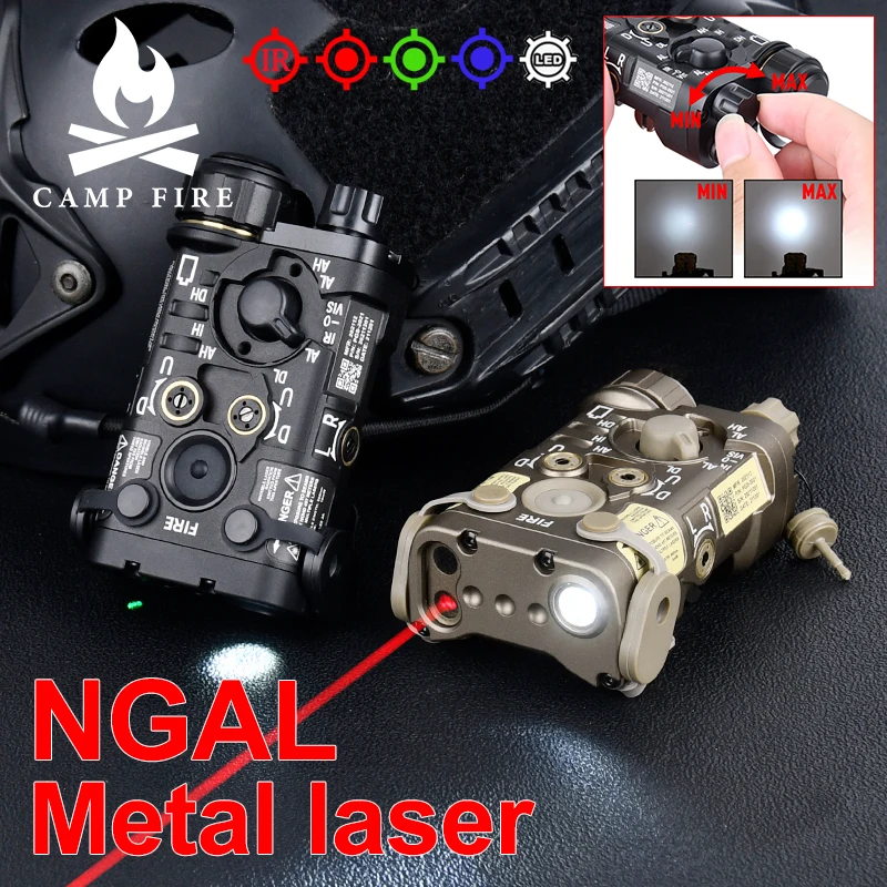 Tactical wadsn All Metal L3 NGAL Red Green Blue Dot Laser IR Sight Pointer Airsoft Weapon Hunting Strobe Flashlight NGAL Laser