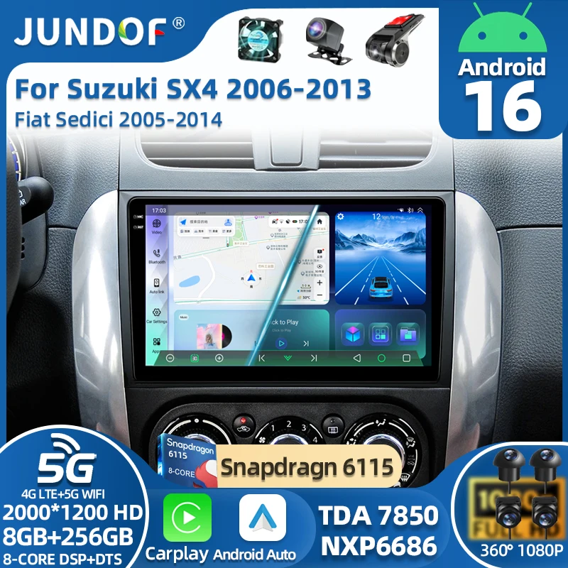 

Android 16 Car Radio for Suzuki SX4 2006-2013 Fiat Sedici 2005-2014 Multimedia Video Player Navigation 2din Carplay Stereo Audio