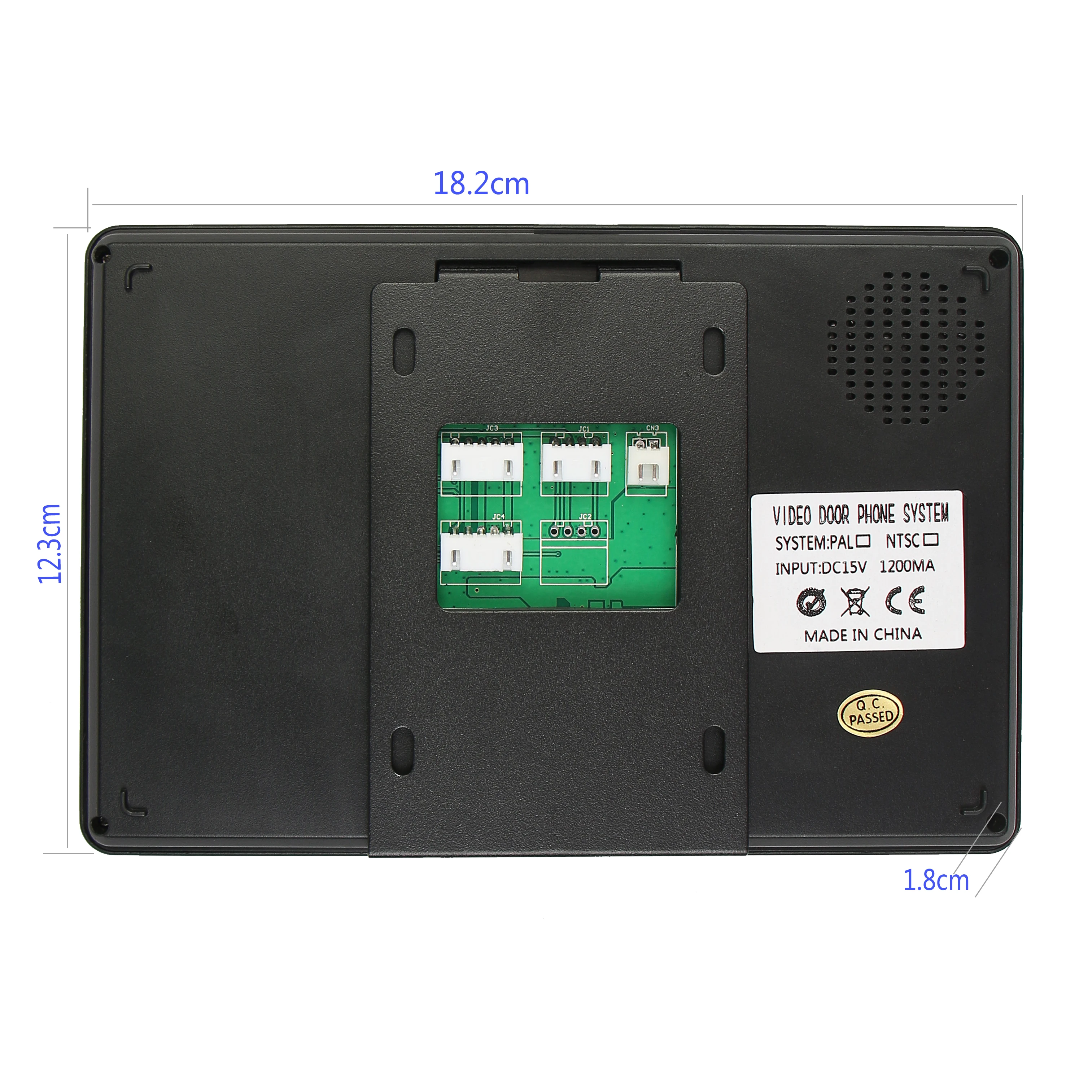 7 Inch Visuele Intercom, Deurbel Intercom, Visuele Intercom, Cat Eye Intelligente Monitoring, Outdoor Waterdichte Infrarood Camera