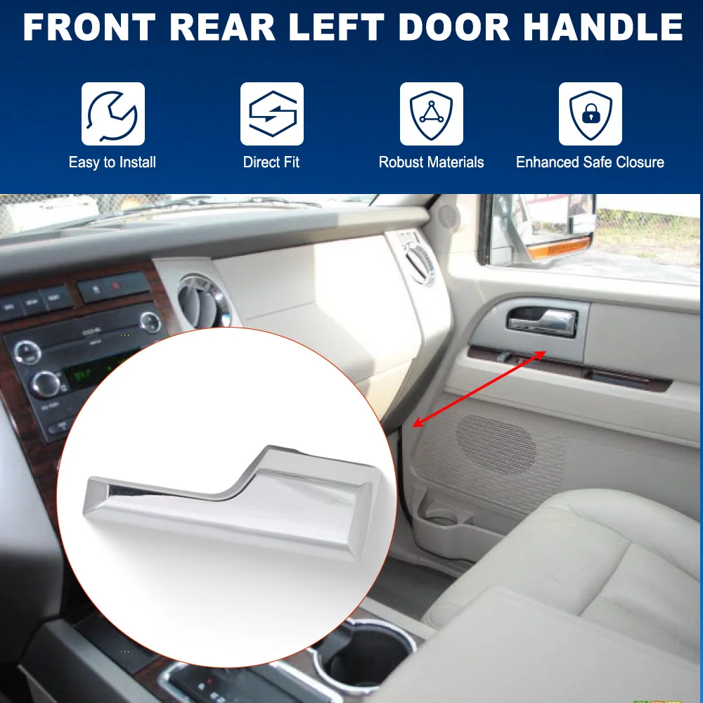 Car Interior Door Handles Front Rear Left Right 8L1Z-7821819-A, 8L1Z-7821818-A For Ford Expedition Lincoln Navigator