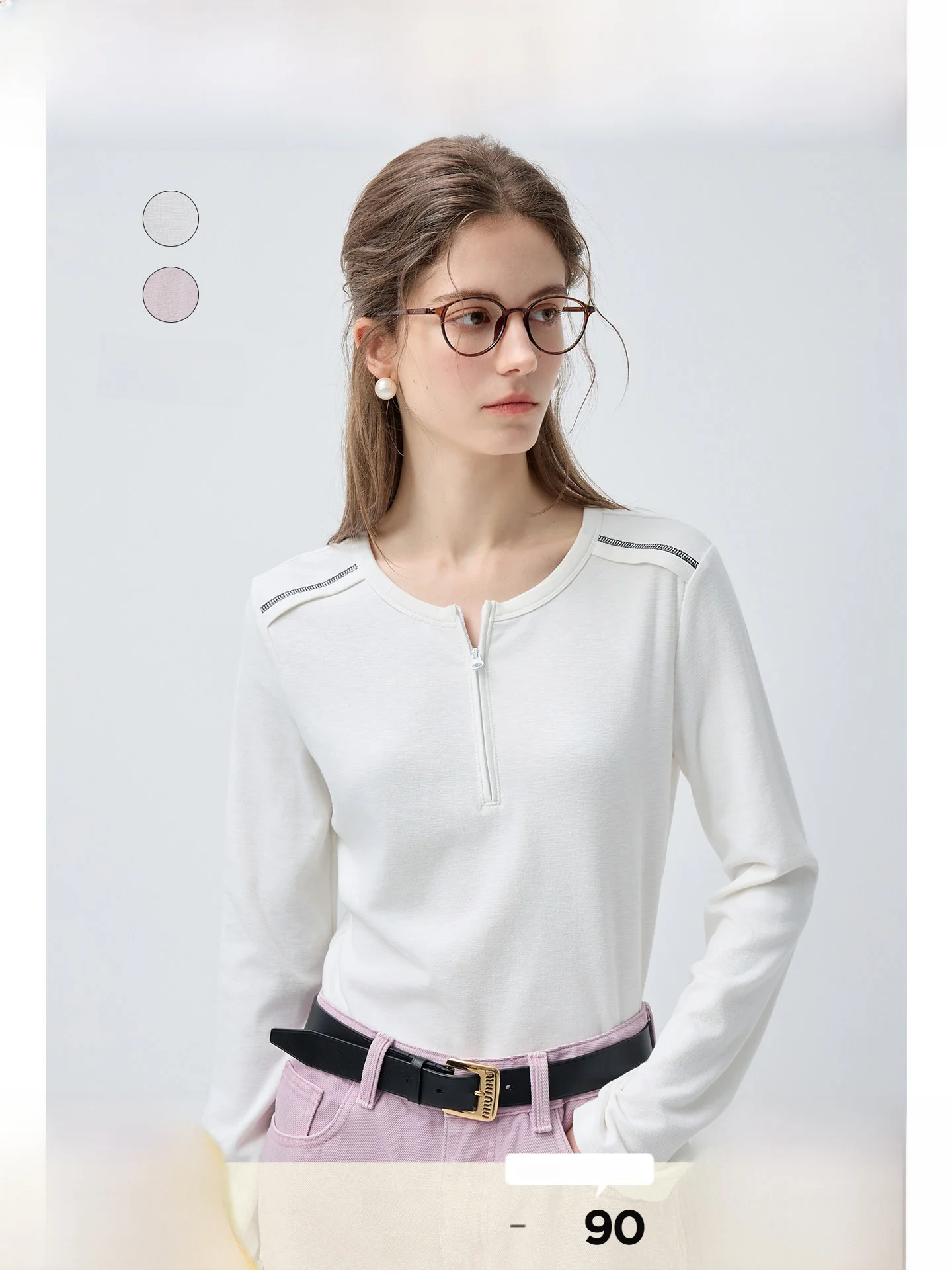 

plus Size Women's Casual round Ne Long Sve T-irt Spring New Sle Comfortable Breathable Base Layer Top for plus Size