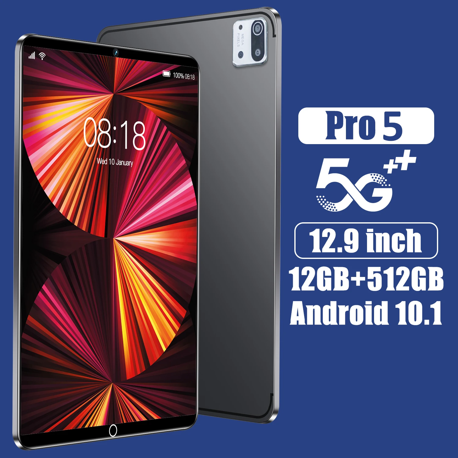 Tableta Global modelo X5 Pro de 10,1 pulgadas, doble SIM, modo de reposo Dual, 8800mAh, Bluetooth, GPS, WiFi, navegación por satélite, tableta caliente de 8MP + 13MP