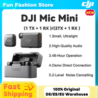 DJI Mic Mini (2 TX + 1 RX ) / (1 TX + 1 RX )Wireless Microphone with Intelligent Noise Cancelling High-Quality Audio
