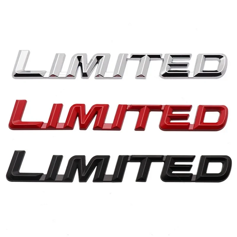 3D Metal LIMITED Logo Emblem Car Fender Badge Trunk Decal For Jeep Compass Wrangler Renegade Patriot Grand Cherokee Stickers