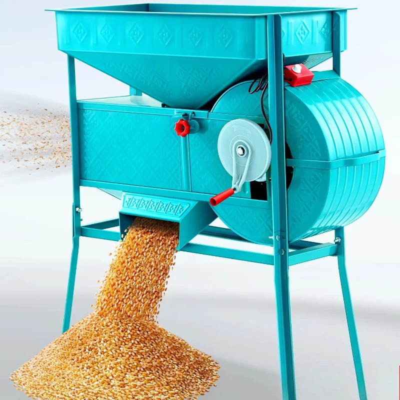 

Electric hand crank dual-purpose grain rice winnowing machine agricultural windmill grain rapeseed separator machine