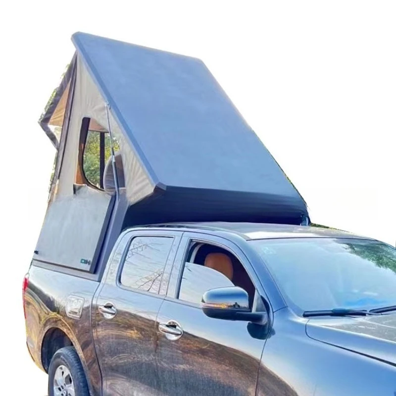 Pickup truck back cover integrated tent, iron high cover pickup truck back bucket off-road modification accessories