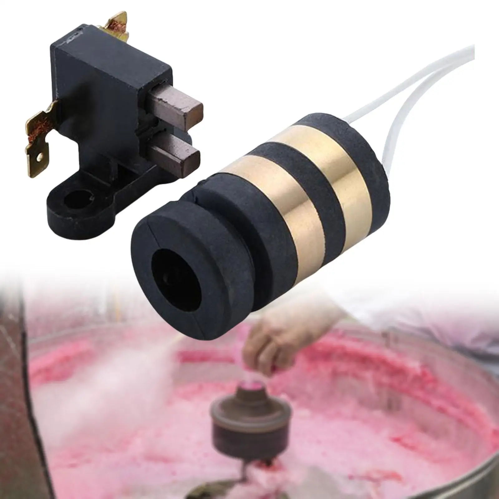 

2-стороннее медное контактное кольцо, прочная угольная щетка для машинных фитингов