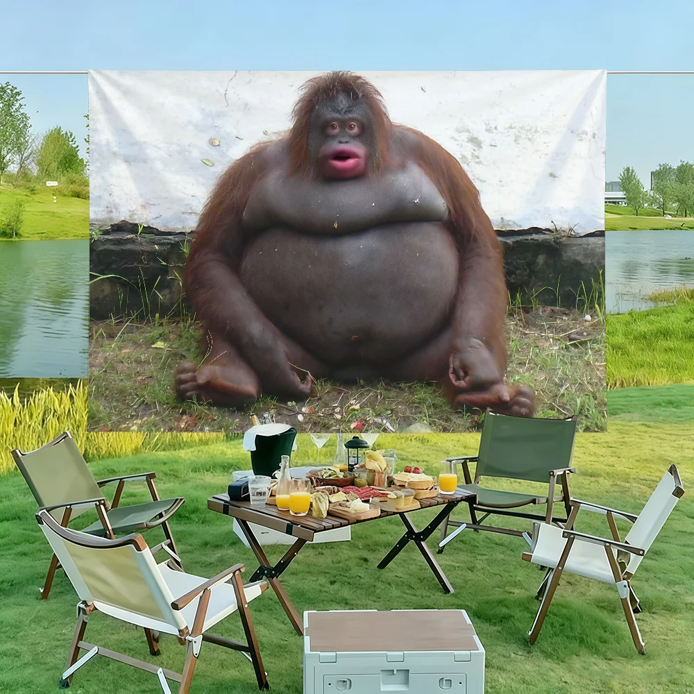 Meme Monkey Flag For Outdoor Camping Parties Weddings Bedroom Decoration And Living Room