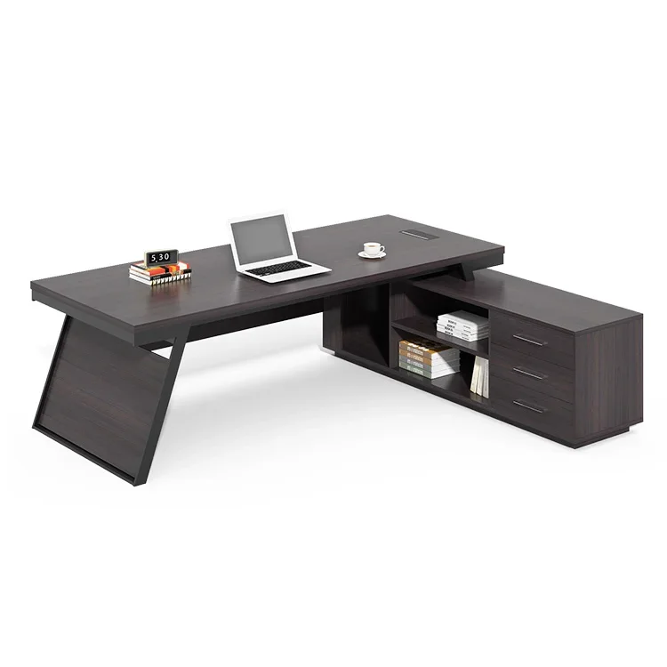 low price luxury office furniture standard executive table desk size modern melamine l shaped computer desk