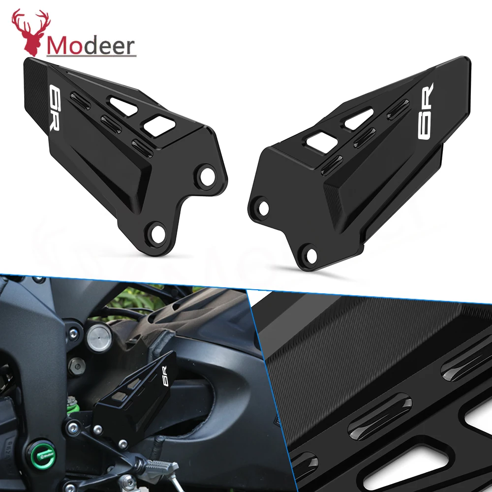 

For Z.X-6R Z.X-6r Z.x6r Z.x6R Z.X6R 2019-2025 Motorcycle Accessories Aluminum Foot Peg Heel Plates Guard Protector
