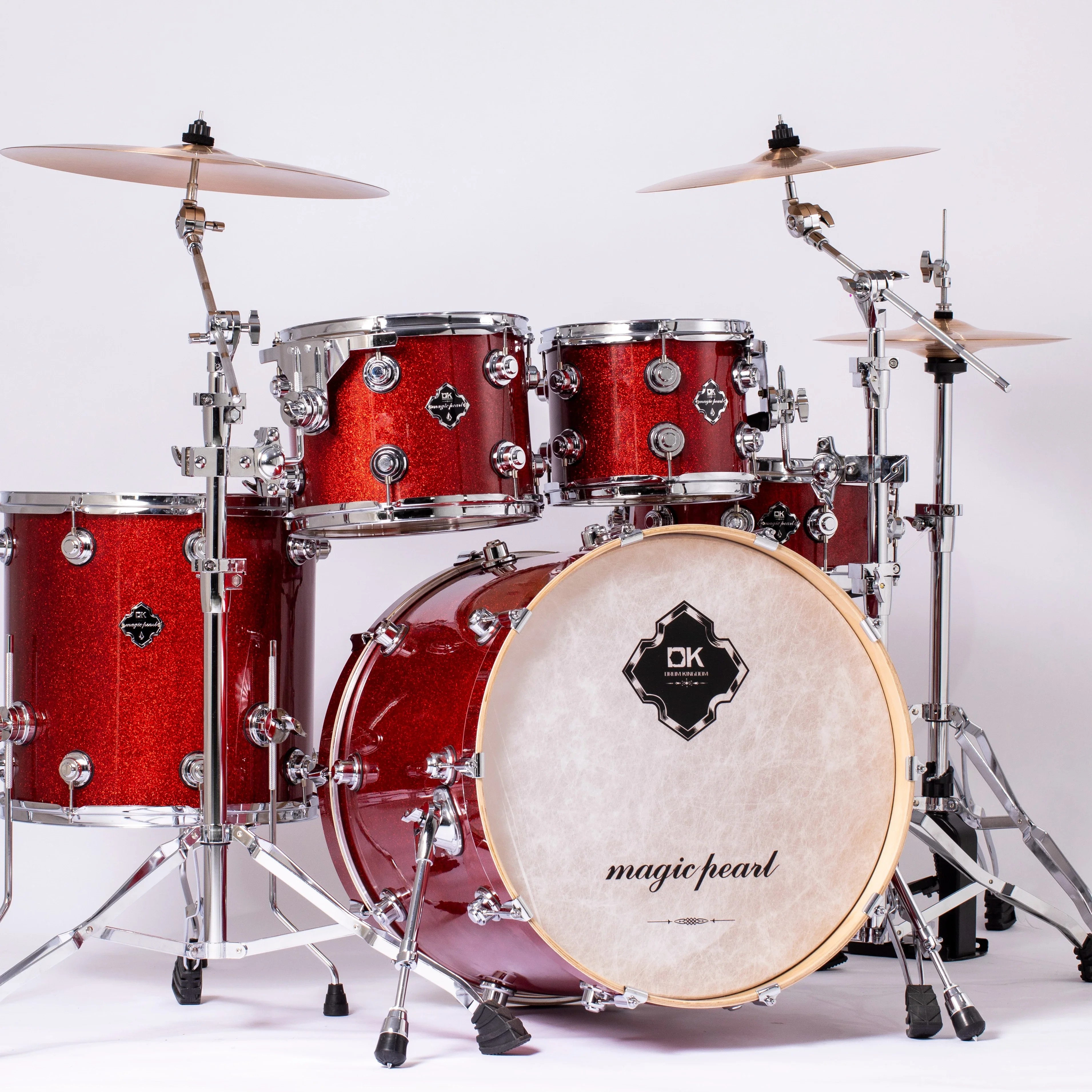 

High Quality Professional Birch Wood Shell Acoustic Drum Set for Sale