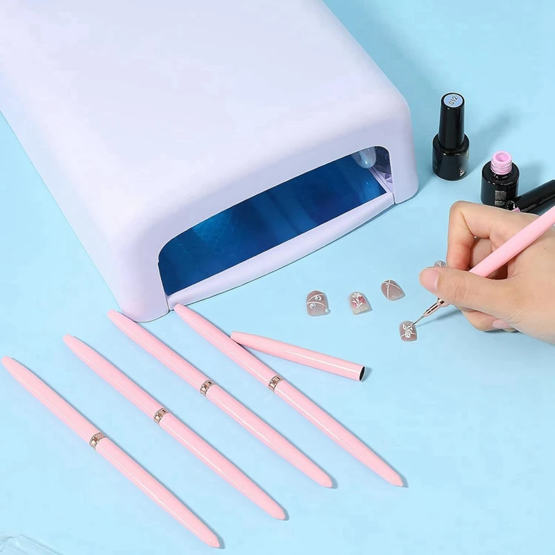 5 Pcs Painting Nail Art Brush Set Nail Dotting Drawing Tool Nail Art Design Brush Detail Brush