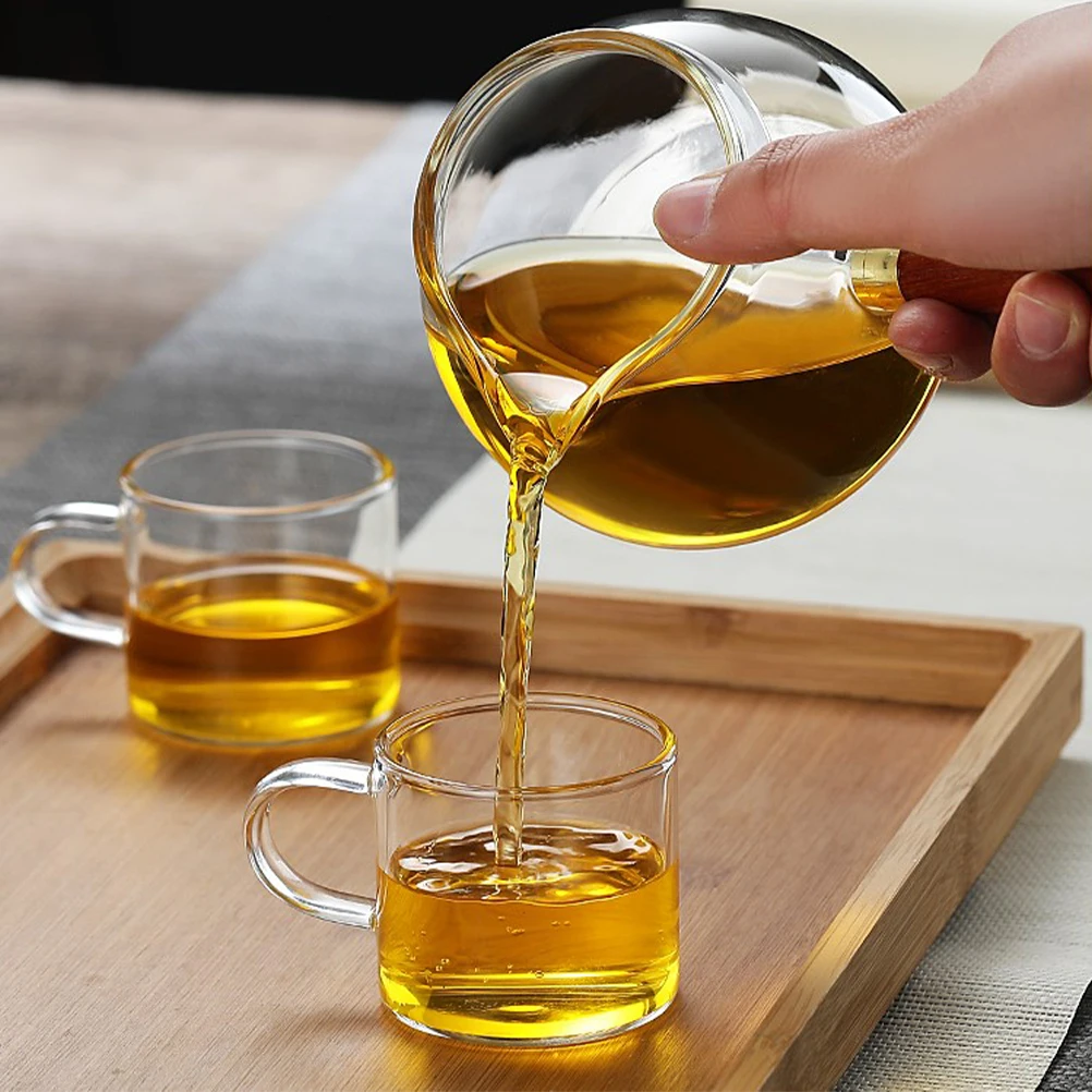 

Side Handle Glass Pot Household Kettle Multi-function Tea Maker Smooth Surface Comfortable Grip Tea for Home