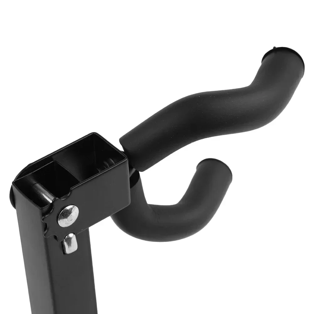 Adjustable Swivel Guitar Hanger Stand Wall Mount Rack for Various Instruments with Soft Padding and Angle Control