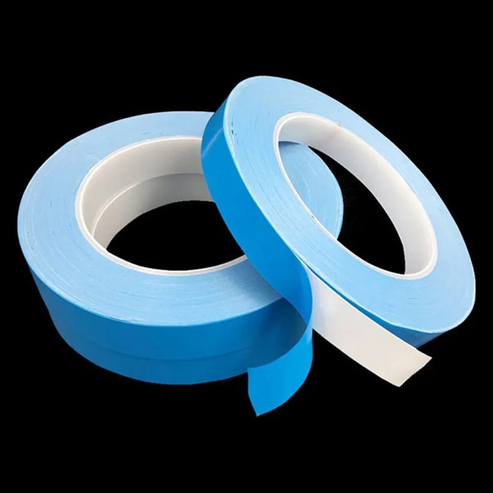 High Thermal Conductive Double Sided Transfer Tape, 25/50m Rolls 10-30mm Width for PCB Chip LED Heatsink Mounting