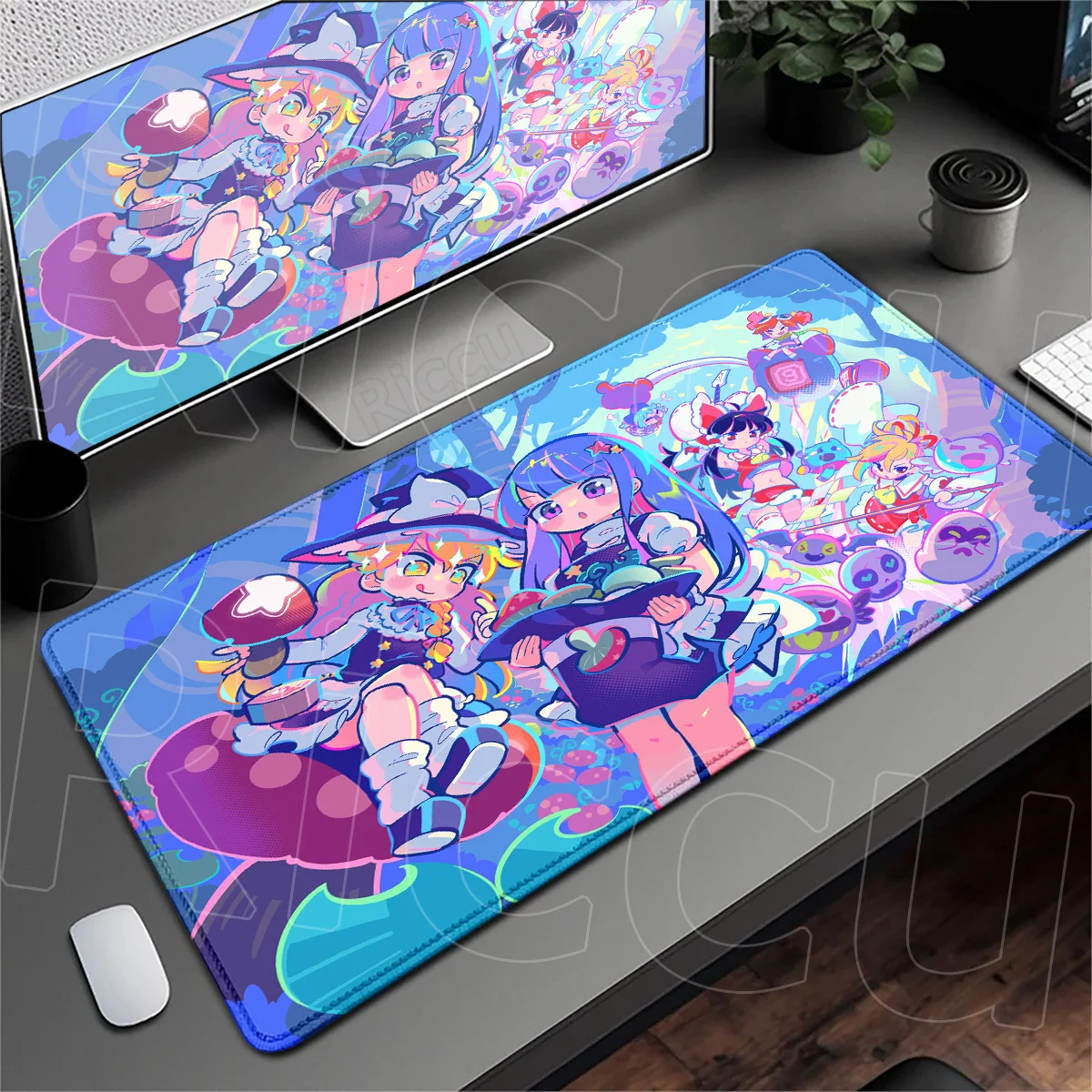 Muse Dash HD Printing Mousepad 2D Rhythm Gaming Large Mouse Mat Locking Edge Rubber Desk Rug 900x400mm E-sport Decoration Carpet