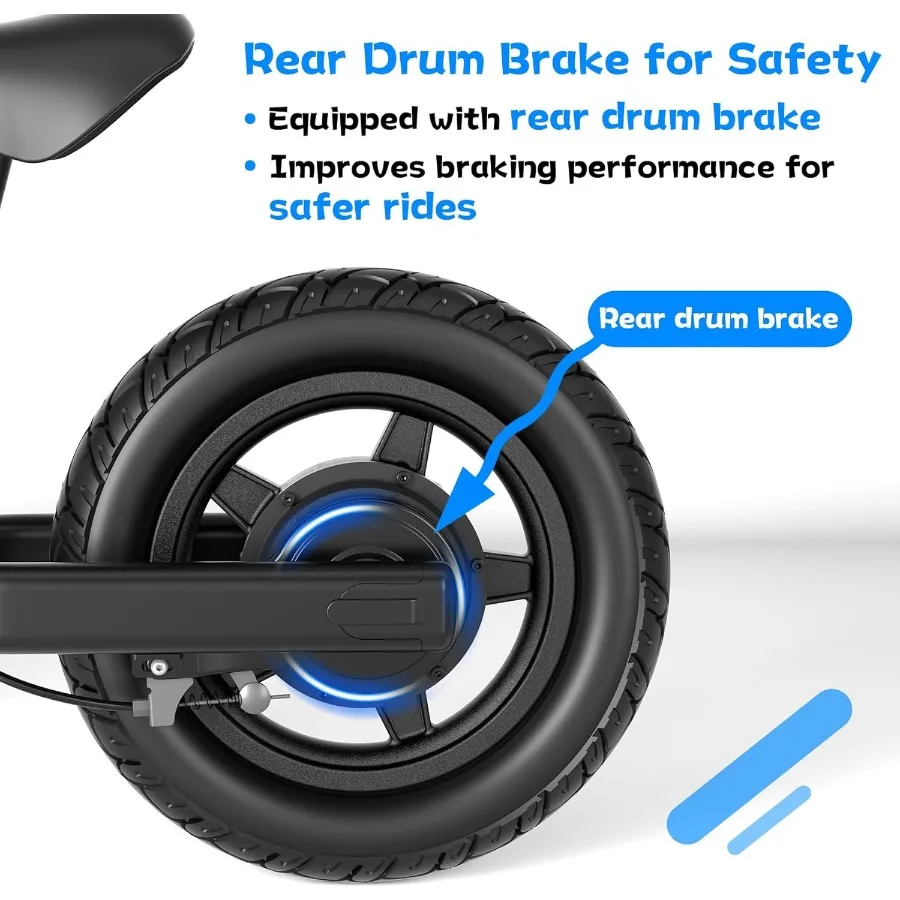 Bici elettrica per pneumatici da 12 pollici Sedile regolabile da 5,6/9 mph Fino a 4,9 miglia Bici elettrica dai 3 ai 5 anni