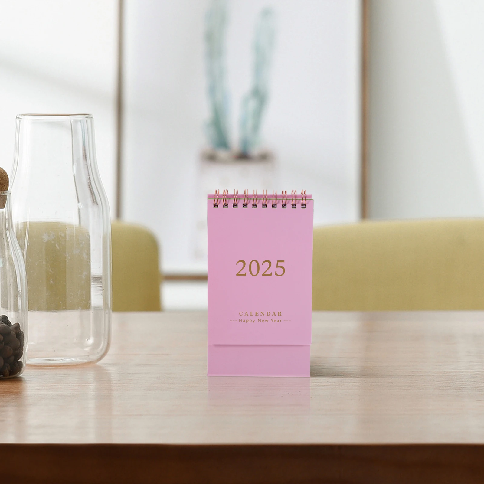 

Simple Calendar Desk Small Chinese Lunar Year Academic Calander Calendars with Stand up Table Big Household